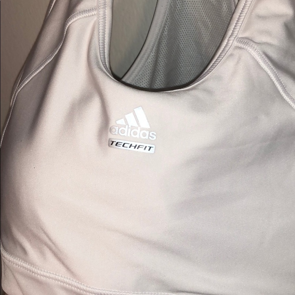 ADIDAS white sports bra